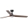 FARO 33809WT1S - Ventilatore da soffitto LED dimmerabile HEYWOOD L, LED 10W, 230V, 2700/3000/4000K, Ø 132 cm, finitura legno/nero, Wi-Fi Tuya + telecomando