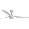 FARO 33814WT-20 - Ventilatore da soffitto LED dimmerabile PUNT M LED/18W/230V 2700/3000/4000K bianco ø 132 cm Wi-Fi Tuya + telecomando