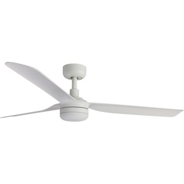 FARO 33814WT-20 - Ventilatore da soffitto LED dimmerabile PUNT M LED/18W/230V 2700/3000/4000K bianco ø 132 cm Wi-Fi Tuya + telecomando
