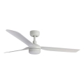 FARO 33814WT1S - Ventilatore da soffitto dimmerabile PUNT M LED/18W/230V 2700/3000/4000K Ø 132 cm bianco Wi-Fi Tuya + telecomando