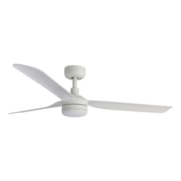 FARO 33814WT1S - Ventilatore da soffitto dimmerabile PUNT M LED/18W/230V 2700/3000/4000K Ø 132 cm bianco Wi-Fi Tuya + telecomando
