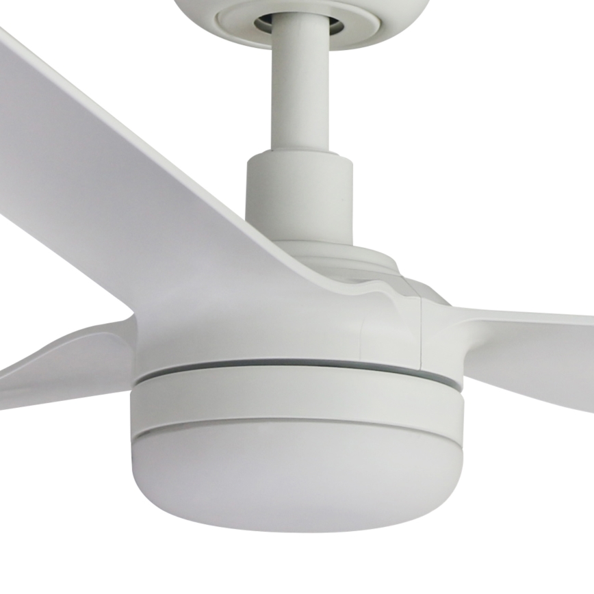 FARO 33814WT1S - Ventilatore da soffitto dimmerabile PUNT M LED/18W/230V 2700/3000/4000K Ø 132 cm bianco Wi-Fi Tuya + telecomando
