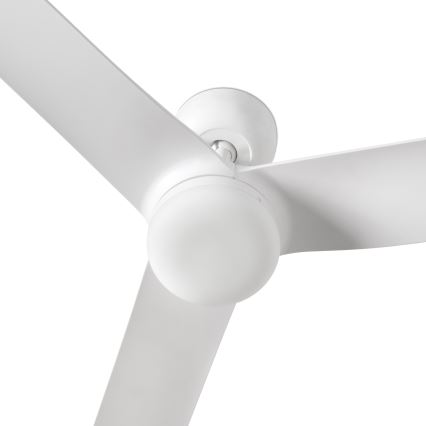 FARO 33814WT1S - Ventilatore da soffitto dimmerabile PUNT M LED/18W/230V 2700/3000/4000K Ø 132 cm bianco Wi-Fi Tuya + telecomando