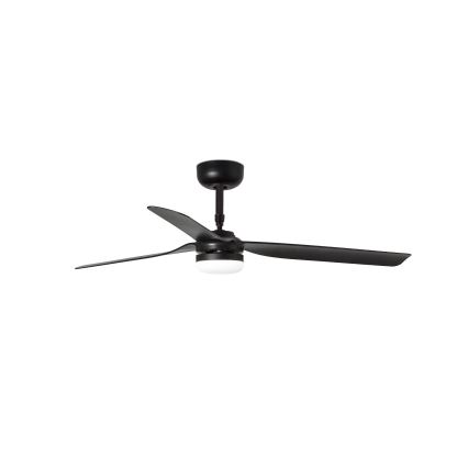 FARO 33815WT-21 - Ventilatore da soffitto dimmerabile a LED PUNT M LED/18W/230V 2700/3000/4000K, nero, Ø 132 cm, Wi-Fi Tuya + telecomando