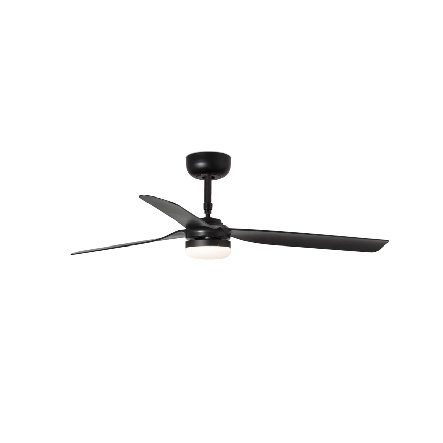 FARO 33815WT-21 - Ventilatore da soffitto dimmerabile a LED PUNT M LED/18W/230V 2700/3000/4000K, nero, Ø 132 cm, Wi-Fi Tuya + telecomando