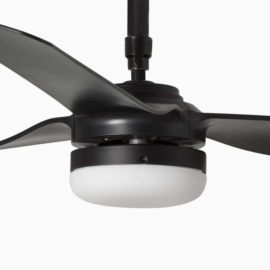 FARO 33815WT-21 - Ventilatore da soffitto dimmerabile a LED PUNT M LED/18W/230V 2700/3000/4000K, nero, Ø 132 cm, Wi-Fi Tuya + telecomando