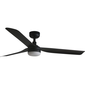 FARO 33815WT-21 - Ventilatore da soffitto dimmerabile a LED PUNT M LED/18W/230V 2700/3000/4000K, nero, Ø 132 cm, Wi-Fi Tuya + telecomando