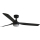 FARO 33815WT1S - Ventilatore da soffitto dimmerabile a LED PUNT M LED/18W/230V 2700/3000/4000K Ø 132 cm nero Wi-Fi Tuya + telecomando