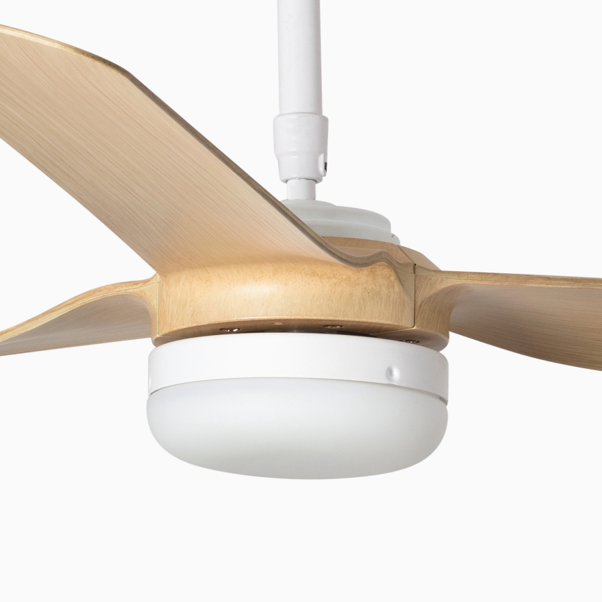 FARO 33816-20 - Ventilatore a soffitto LED PUNT LED/18W/230V Wi-Fi beige/bianco + telecomando