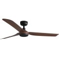 FARO 33817WT - Ventilatore da soffitto PUNT M marrone/nero diametro 132 cm Wi-Fi Tuya + telecomando