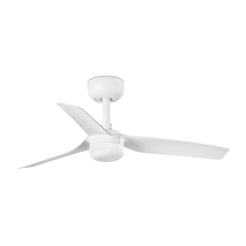 FARO 33820-1TW - Ventilatore da soffitto dimmerabile con LED MINI PUNT S, 10W, 2700/3000/4000K, bianco, Ø 90 cm + telecomando