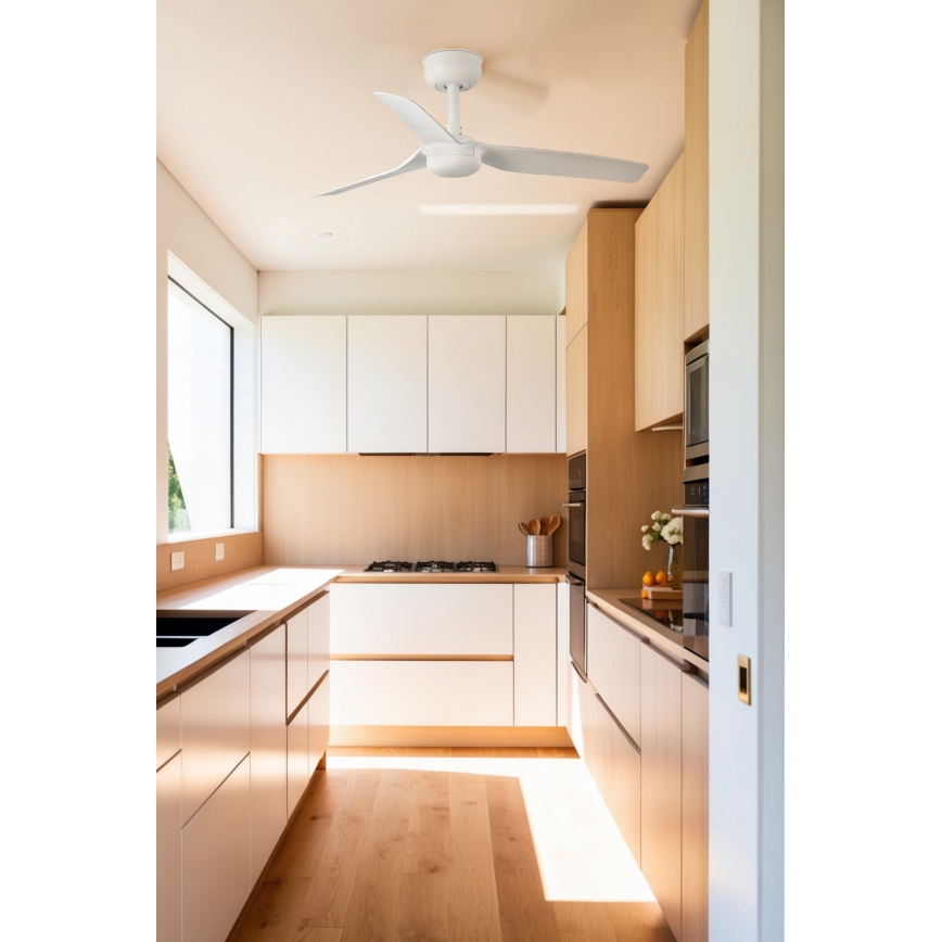 FARO 33820WT - Ventilatore da soffitto MINI PUNT S bianco diametro 90 cm Wi-Fi Tuya + telecomando