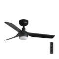 FARO 33822-1TW - Ventilatore da soffitto LED dimmerabile MINI PUNT con LED 10 W (2700/3000/4000 K), nero Ø 90 cm + telecomando