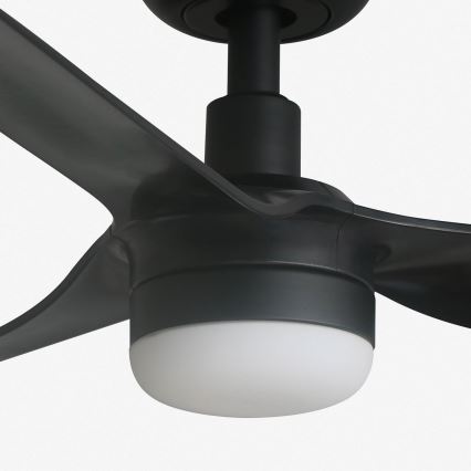 FARO 33822-1TW - Ventilatore da soffitto LED dimmerabile MINI PUNT con LED 10 W (2700/3000/4000 K), nero Ø 90 cm + telecomando
