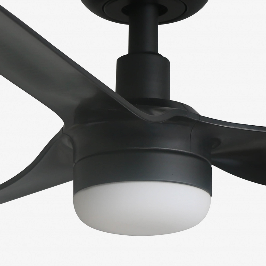 FARO 33822-1TW - Ventilatore da soffitto LED dimmerabile MINI PUNT con LED 10 W (2700/3000/4000 K), nero Ø 90 cm + telecomando