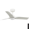 FARO 33824-1TW - Ventilatore da soffitto LED dimmerabile HEY S LED/10W/230V 2700/3000/4000K bianco Ø 90 cm + telecomando