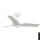 FARO 33824-1TW - Ventilatore da soffitto LED dimmerabile HEY S LED/10W/230V 2700/3000/4000K bianco Ø 90 cm + telecomando
