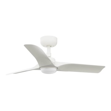 FARO 33824WT1S - Ventilatore da soffitto LED dimmerabile HEY S LED/10W/230V 2700/3000/4000K Ø 90 cm bianco Wi-Fi Tuya + telecomando