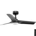 FARO 33825-1TW - Ventilatore da soffitto dimmerabile LED HEY S LED/10W/230V 2700/3000/4000K nero Ø 90 cm + telecomando