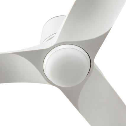 FARO 33826WT-1TW - Ventilatore da soffitto dimmerabile a LED HEY TUB S LED/10W/230V 2700/4000/6000K bianco diametro 90 cm Wi-Fi Tuya + telecomando