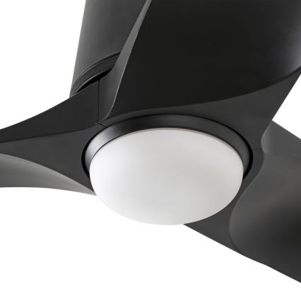 FARO 33827-1TW - Ventilatore da soffitto LED dimmerabile HEY TUB con LED/10W/230V 2700/3000/4000K nero Ø 90 cm + telecomando