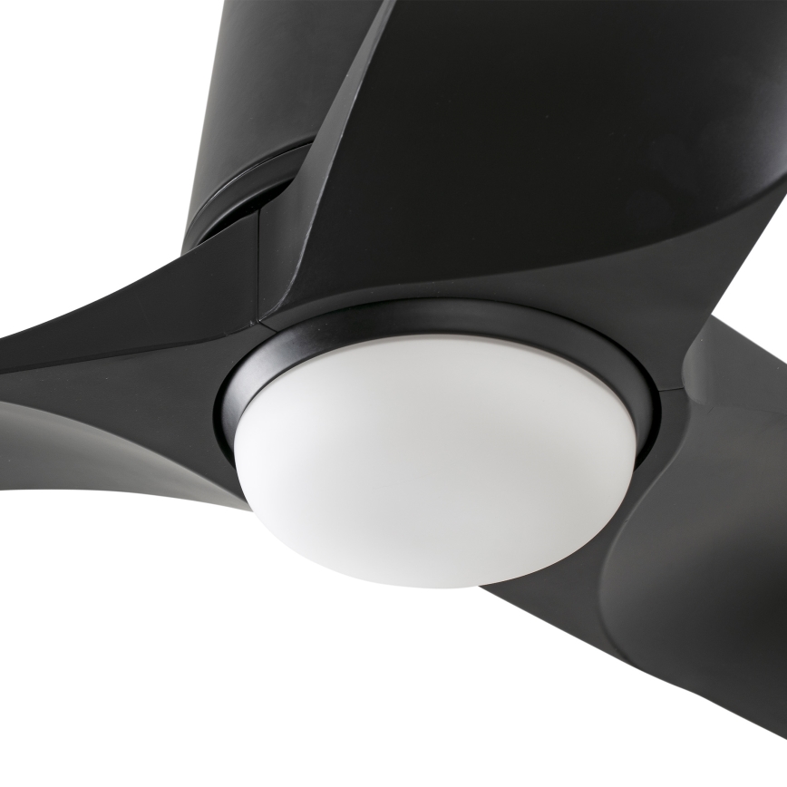 FARO 33827-1TW - Ventilatore da soffitto LED dimmerabile HEY TUB con LED/10W/230V 2700/3000/4000K nero Ø 90 cm + telecomando