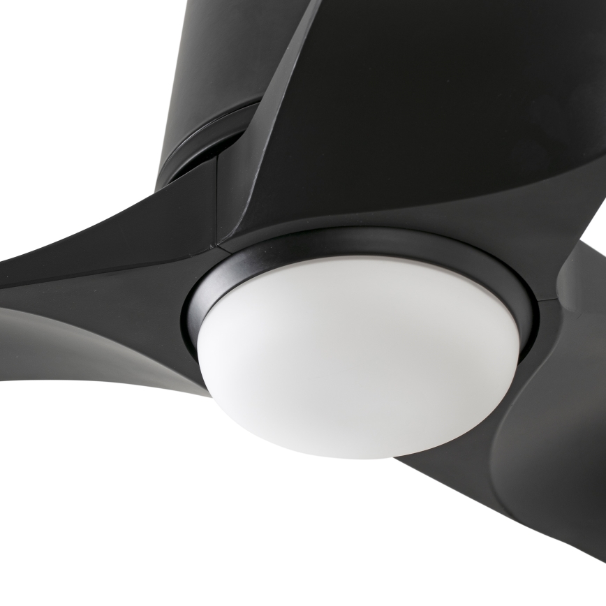 FARO 33827WT1S - Ventilatore da soffitto dimmerabile HEY TUB S - LED/10W/230V 2700/3000/4000K Ø 90 cm nero Wi-Fi Tuya + telecomando