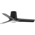 FARO 33827WT1S - Ventilatore da soffitto dimmerabile HEY TUB S - LED/10W/230V 2700/3000/4000K Ø 90 cm nero Wi-Fi Tuya + telecomando