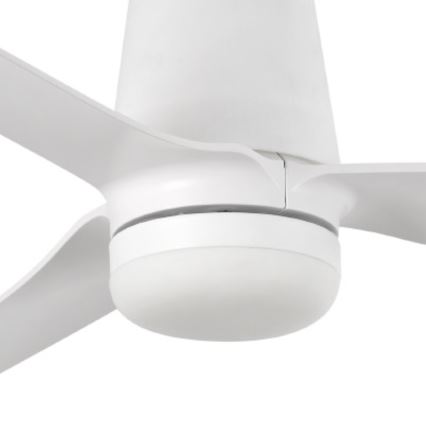FARO 33828-1TW - Ventilatore da soffitto LED dimmerabile PUNT TUB M LED/18W/230V 2700/3000/4000K Ø 130 cm bianco + telecomando