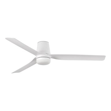 FARO 33828-1TW - Ventilatore da soffitto LED dimmerabile PUNT TUB M LED/18W/230V 2700/3000/4000K Ø 130 cm bianco + telecomando