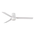 FARO 33828WT1S - Ventilatore da soffitto LED dimmerabile PUNT TUB M LED/18W/230V 2700/3000/4000K Ø 132 cm bianco Wi-Fi Tuya + telecomando