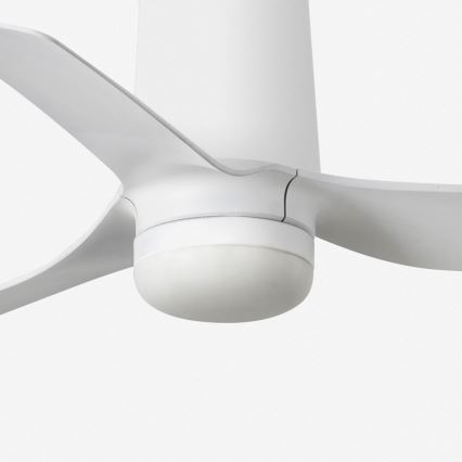 FARO 33832-1TW - Ventilatore da soffitto dimmerabile a LED MINI PUNT TUB con LED integrato 10W/230V 2700/3000/4000K Ø 90 cm bianco + telecomando