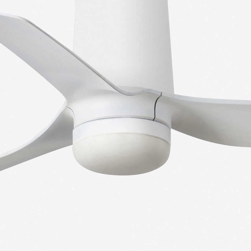 FARO 33832-1TW - Ventilatore da soffitto dimmerabile a LED MINI PUNT TUB con LED integrato 10W/230V 2700/3000/4000K Ø 90 cm bianco + telecomando