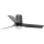 FARO 33834-1TW - Ventilatore da soffitto dimmerabile a LED MINI PUNT TUB S LED/10W/230V 2700/3000/4000K Ø 90 cm nero + telecomando