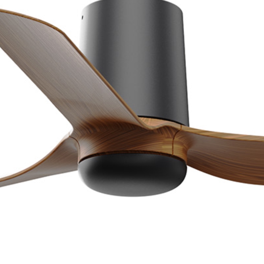 FARO 33835 - Ventilatore da soffitto MINI PUNT TUB S marrone/nero diametro 90 cm + telecomando