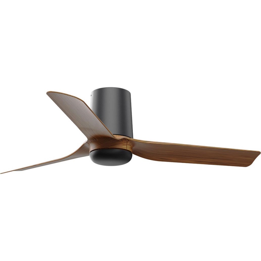 FARO 33835 - Ventilatore da soffitto MINI PUNT TUB S marrone/nero diametro 90 cm + telecomando