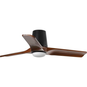 FARO 33837-1TW - Ventilatore da soffitto dimmerabile a LED HEYWOOD TUB S LED/10W/230V 2700/3000/4000K pino/nero Ø 90 cm + telecomando