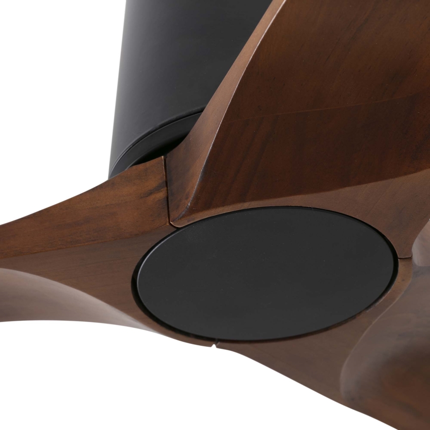 FARO 33837 - Ventilatore da soffitto HEYWOOD TUB S pino/nero diametro 90 cm + telecomando