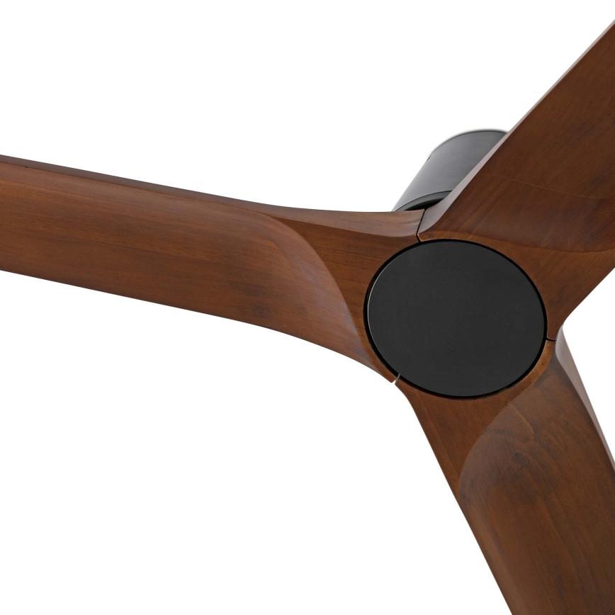 FARO 33837 - Ventilatore da soffitto HEYWOOD TUB S pino/nero diametro 90 cm + telecomando