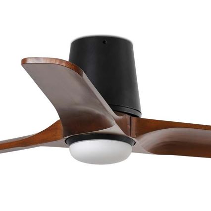 FARO 33837WT-1TW - Ventilatore da soffitto dimmerabile a LED HEYWOOD TUB S LED/10W/230V 2700/4000/6000K pino/bianco diametro 90 cm Wi-Fi Tuya + telecomando