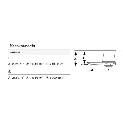 FARO 338381S - Ventilatore da soffitto dimmerabile HEYWOOD TUB L LED/10W/230V 2700/3000/4000K Ø 132 cm legno/bianco + telecomando