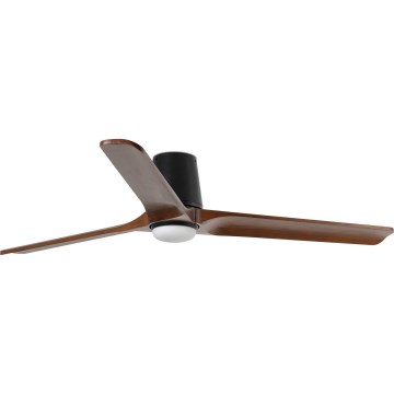 FARO 33839-1TW - Ventilatore da soffitto dimmerabile a LED HEYWOOD TUB L LED/10W/230V 2700/4000/6000K pino/nero Ø 132 cm + telecomando