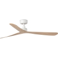 FARO 34195WT - Ventilatore da soffitto ROCKER M Ø 132 cm beige/bianco Wi-Fi Tuya + telecomando