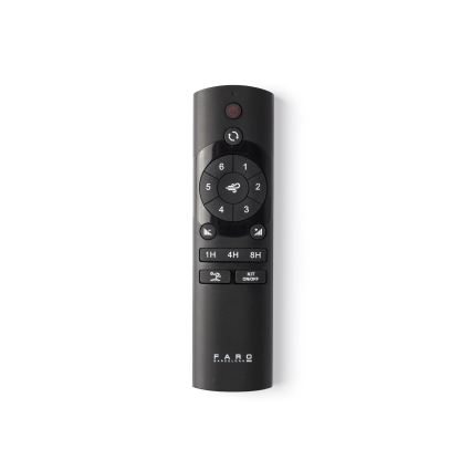 FARO 34196 - Ventilatore da soffitto ROCKER M Ø 132 cm nero + telecomando