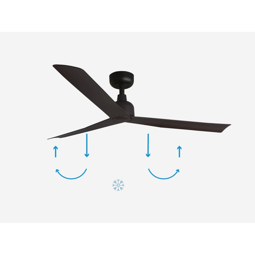 FARO 34275 - Ventilatore da soffitto MARINE M marrone diametro 125 cm IP44 + telecomando