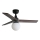 FARO 34278WT-11L - Ventilatore da soffitto KLIM S 1xE27/15W/230V legno/nero diametro 92,5 cm Wi-Fi Tuya + telecomando