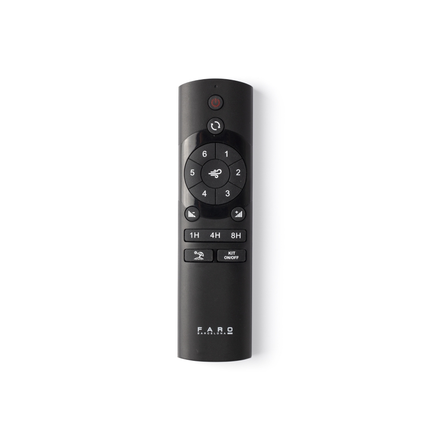 FARO 34278WT-11L - Ventilatore da soffitto KLIM S 1xE27/15W/230V legno/nero diametro 92,5 cm Wi-Fi Tuya + telecomando