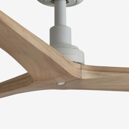 FARO 34280 - Ventilatore da soffitto KLIM M pino/bianco diametro 125 cm + telecomando