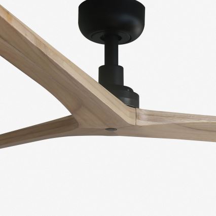 FARO 34282 - Ventilatore da soffitto KLIM L marrone/nero diametro 150 cm + telecomando