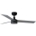 FARO 34285WT1S - Ventilatore da soffitto con LED dimmerabile CRUISER S LED/18W/230V 2700/3000/4000K diam. 106 cm grigio/nero Wi-Fi Tuya + telecomando